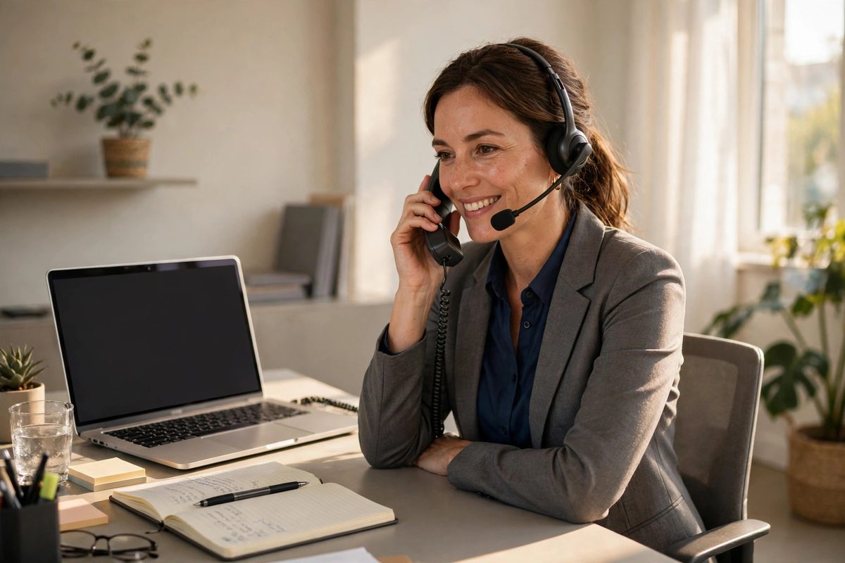 Dispatcher connecting a Washington, DC caller with a local foundation provider
